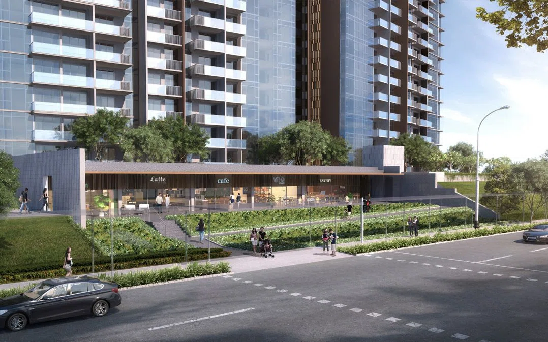 Parc Esta - Geylang condo Singapore with 5 adjoining strata retail spaces for sale at $2 mil each