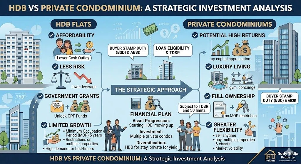 HDB vs Private Condominium: A Strategic Investment Analysis