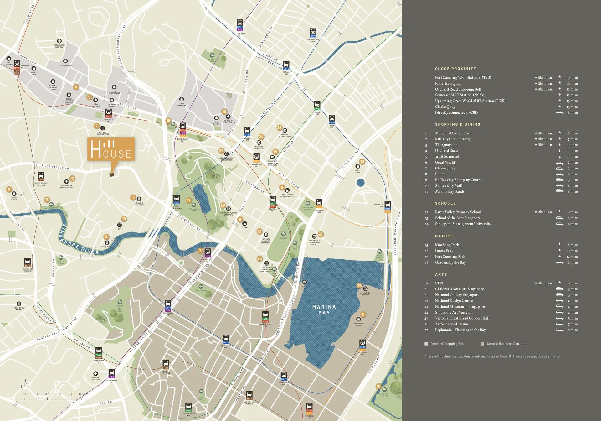 Hill House Location Map