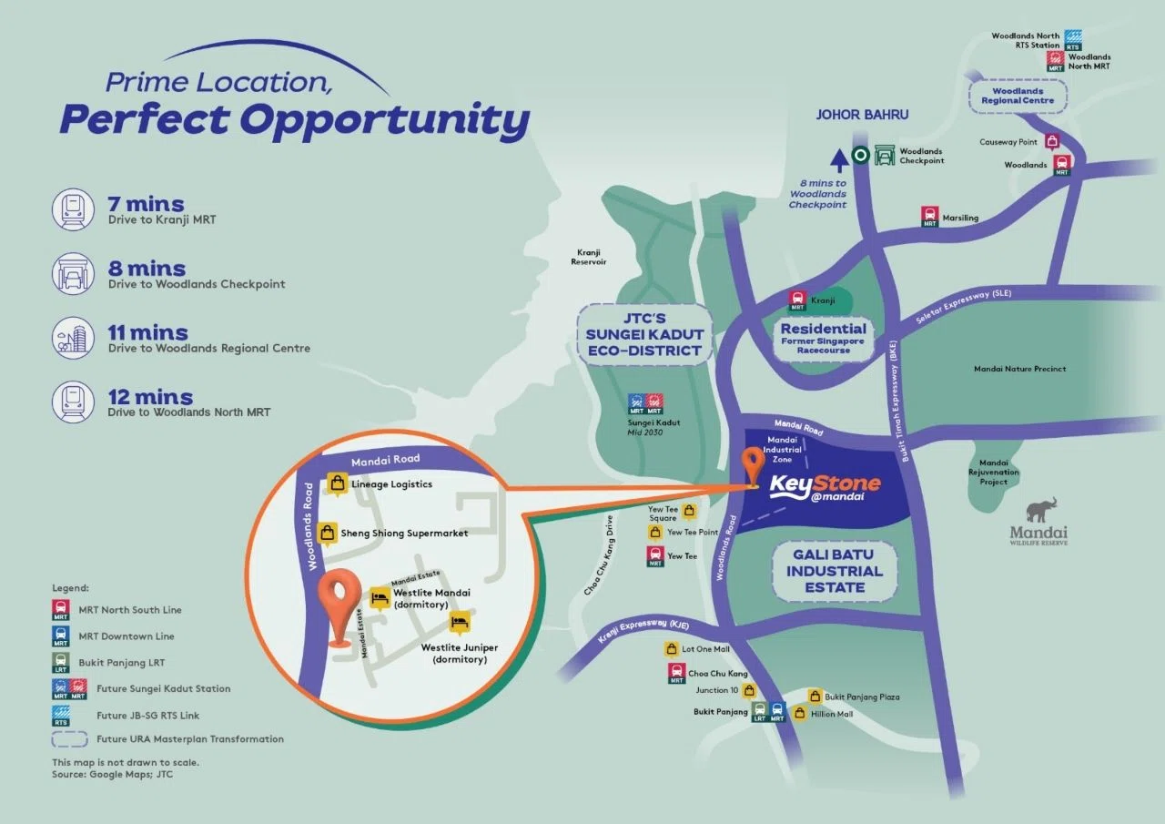 Keystone at Mandai's location map
