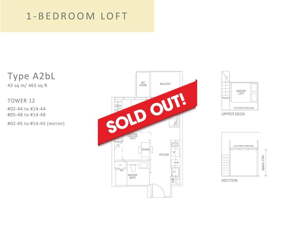 1 bed loft
