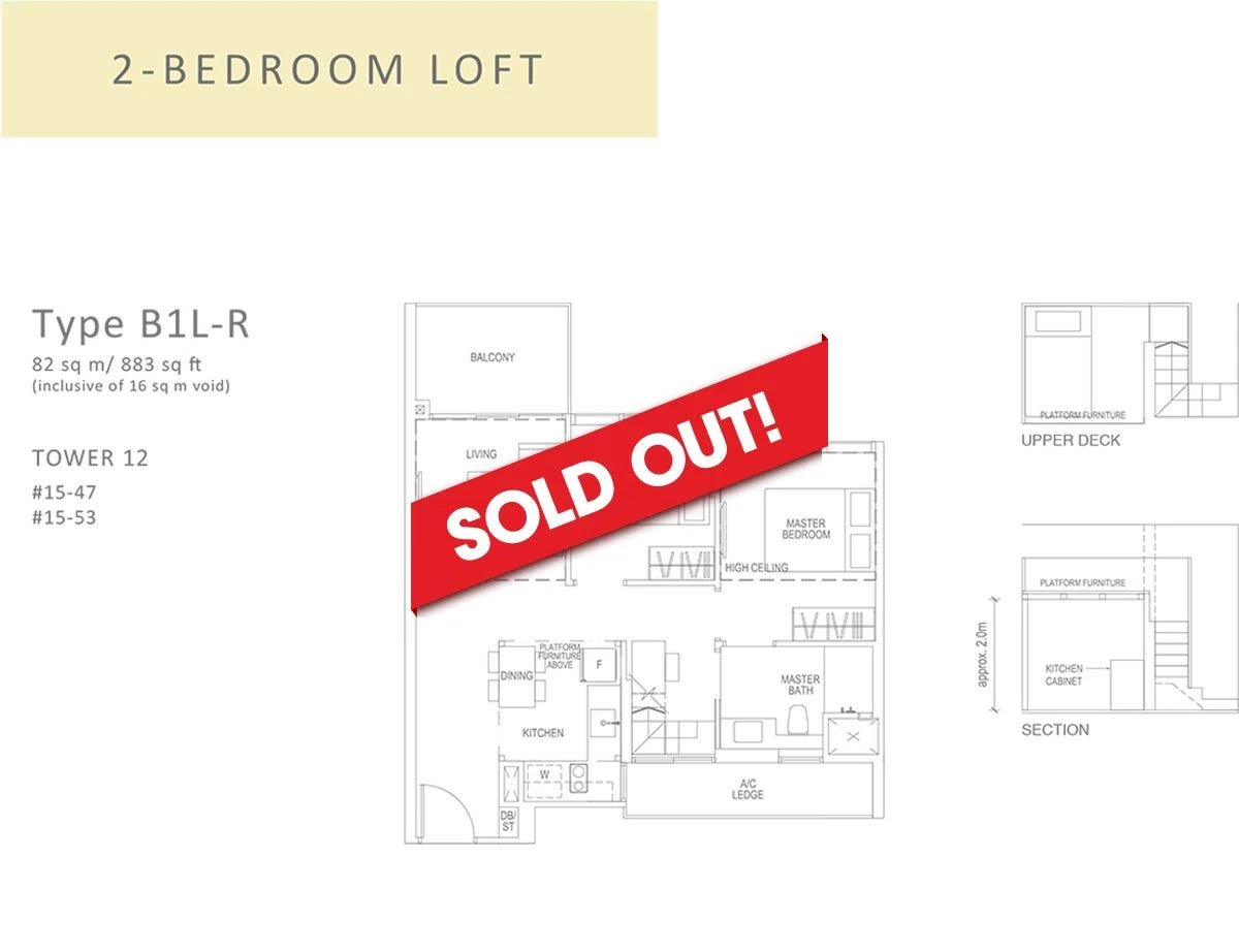 2 bed loft