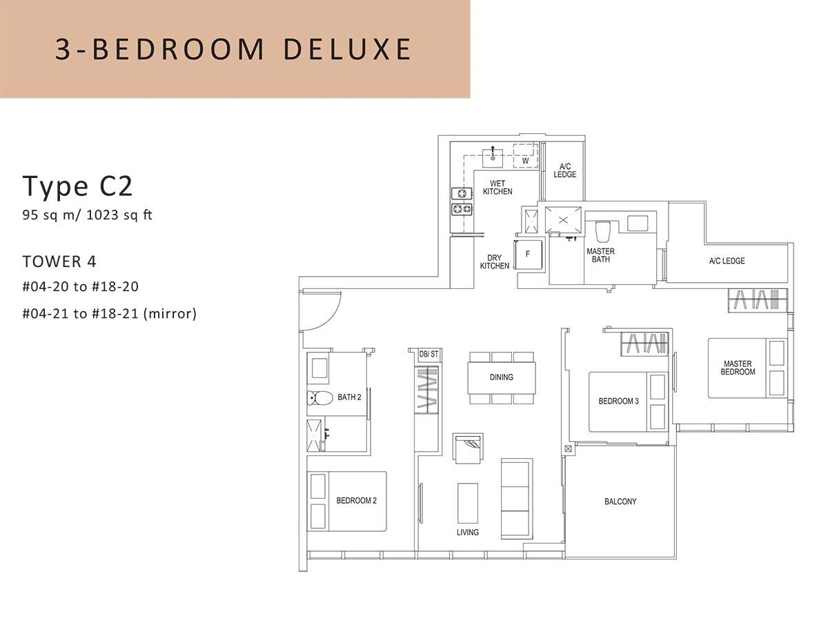 3 bed deluxe