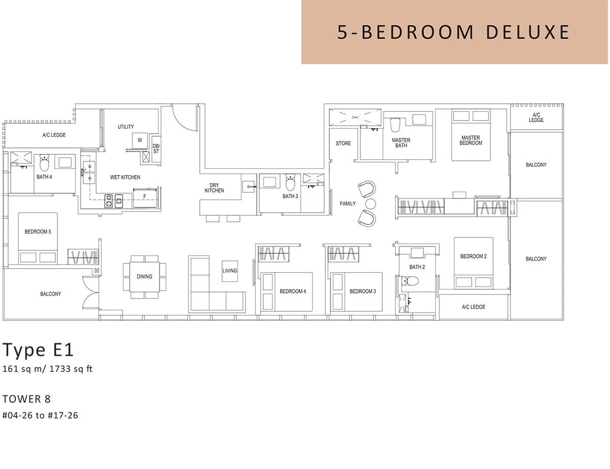 5 bed deluxe