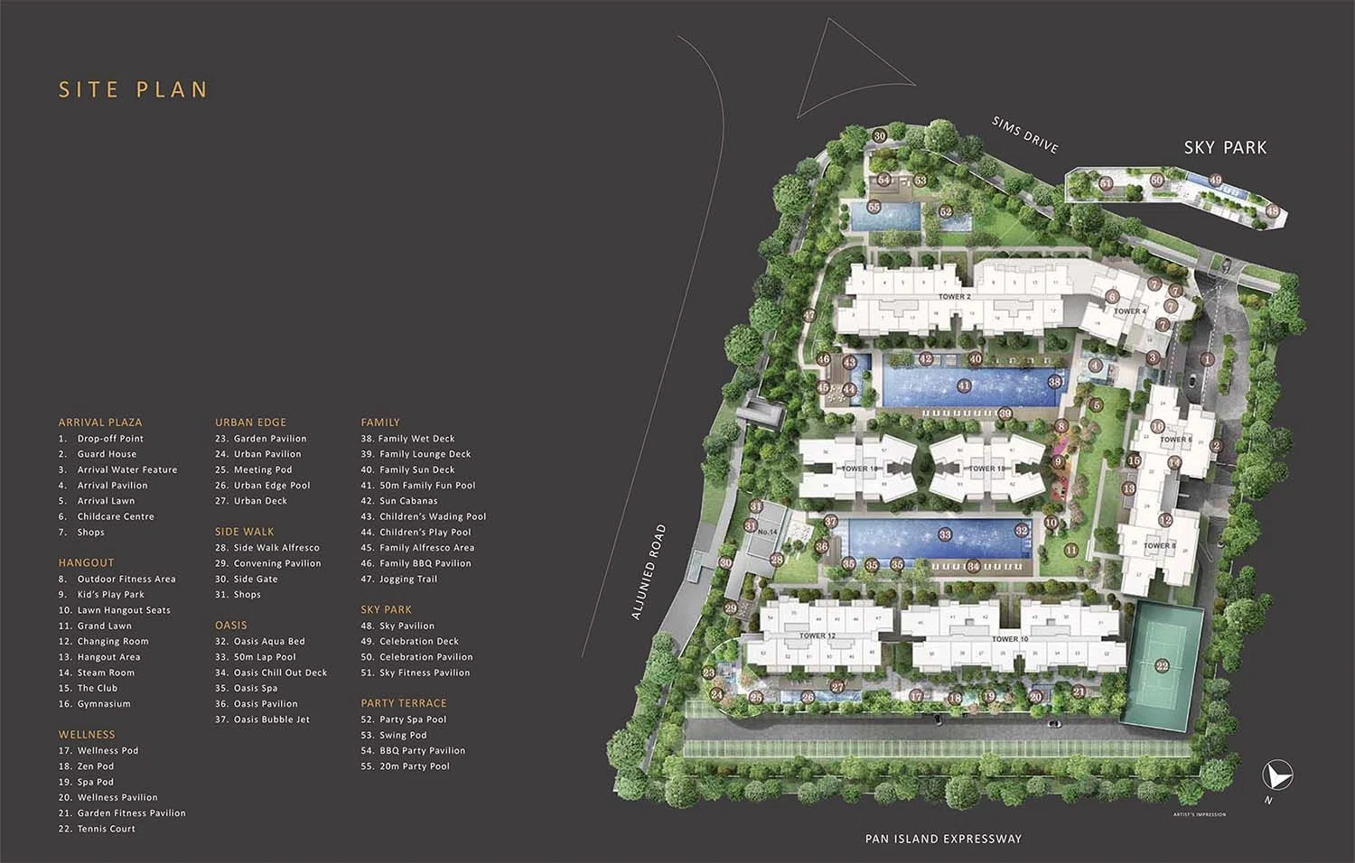 sims urban oasis site plan