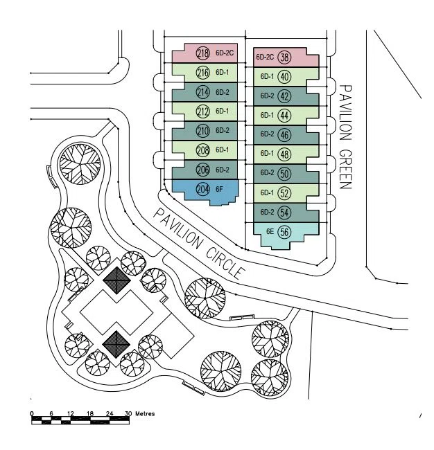 Pavilion Park's Unit Distribution