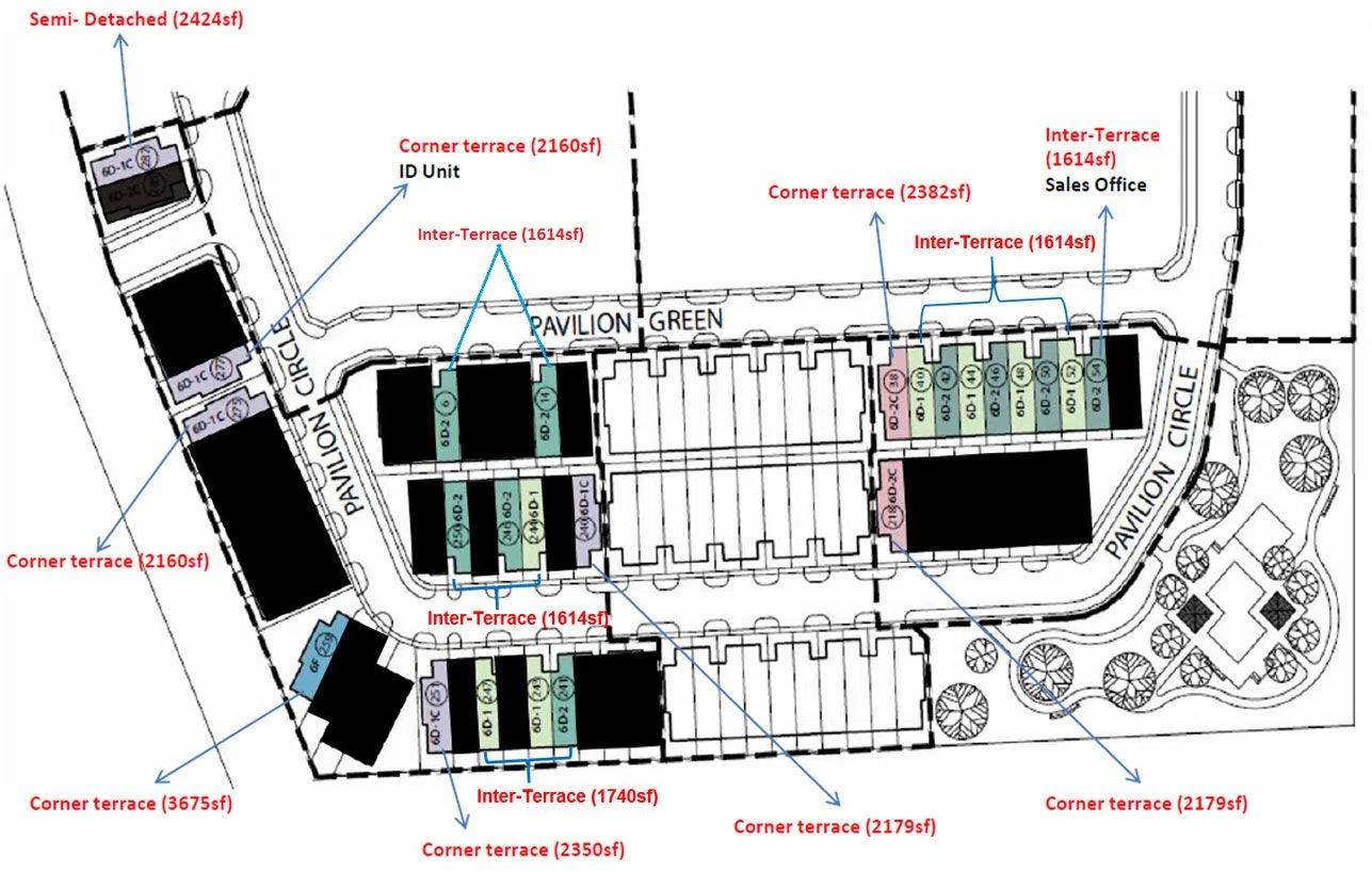 Pavilion Park's Site Plan