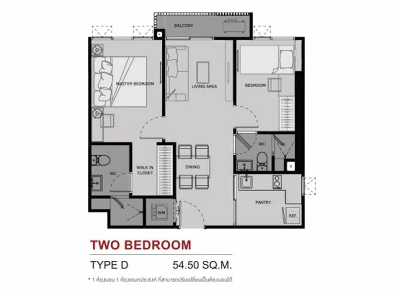 life asoke rama 9 2 bedroom
