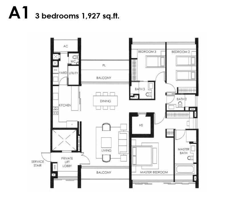 The Nassim 3 Bedroom
