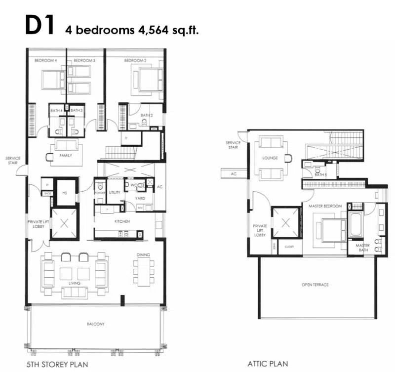 The Nassim 4 Bedroom