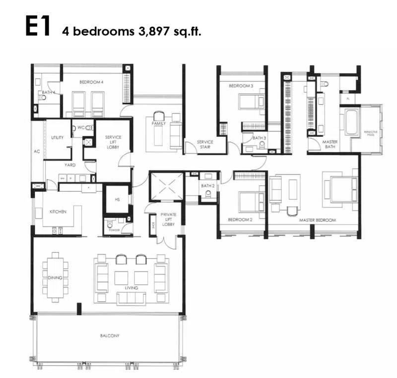 The Nassim 4 Bedroom
