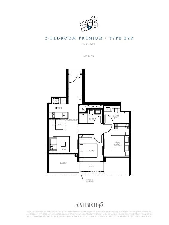 Amber 45 2 Bedroom Premium - Type B2P