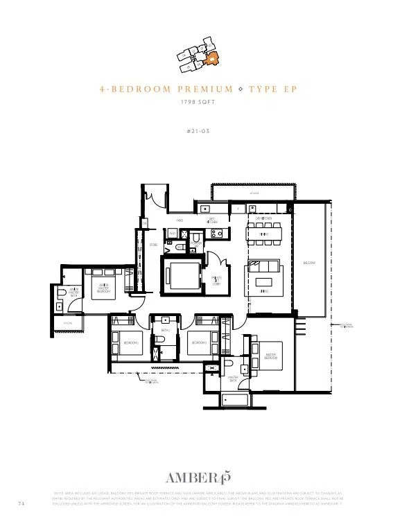 Amber 45 4 Bedroom Premium - Type EP