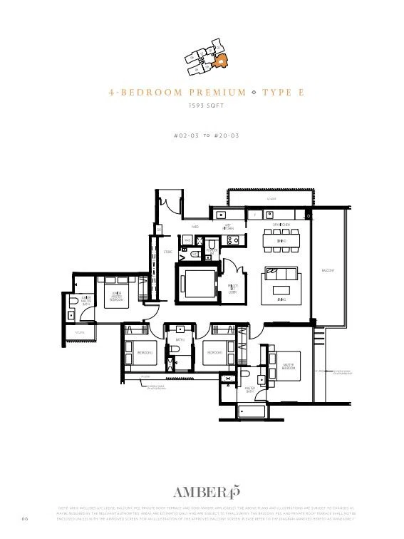 Amber 45 4 Bedroom Premium - Type E
