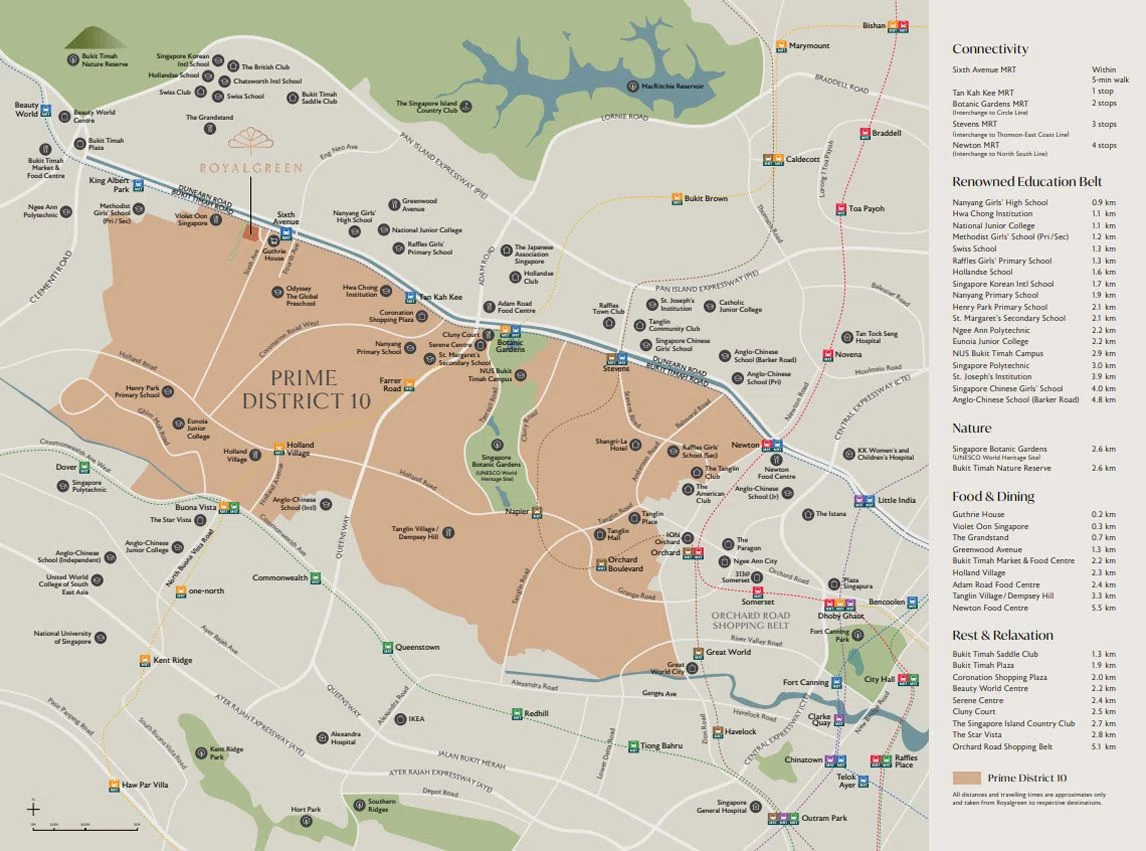 RoyalGreen Location Map