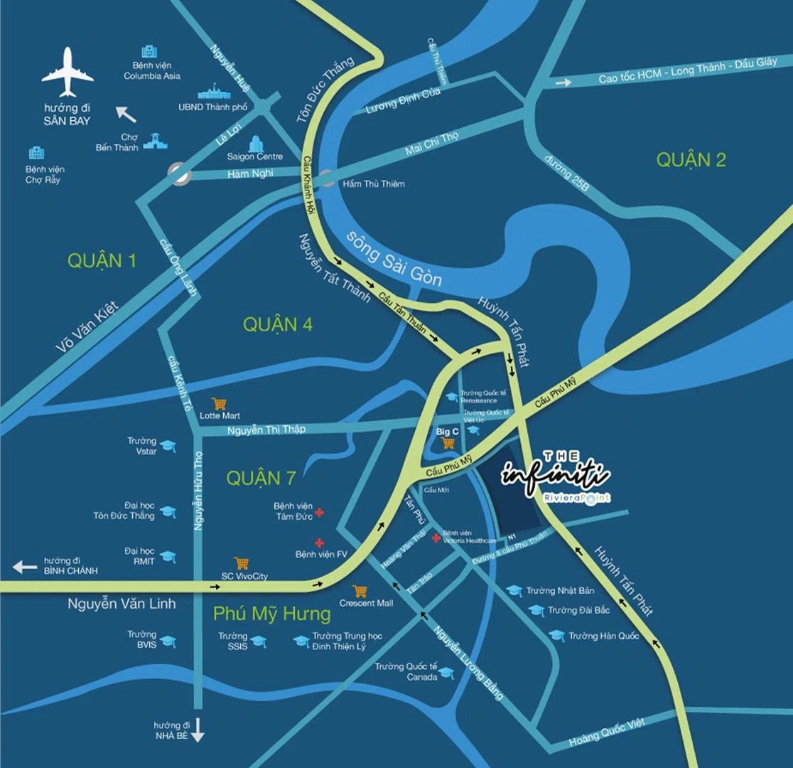 The infiniti location map