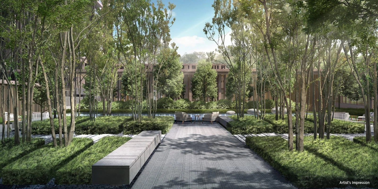 The Avenir greenery
