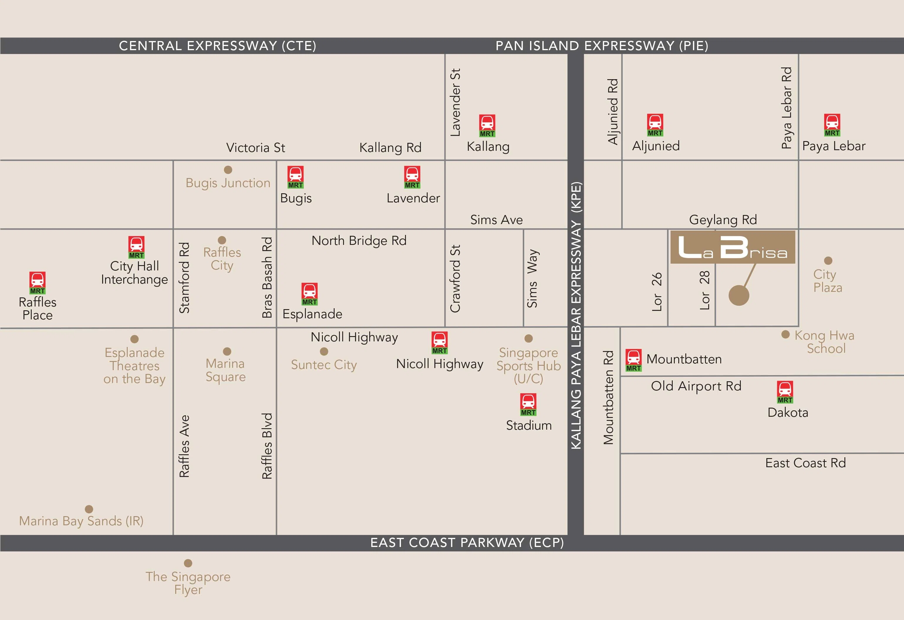 LA Brisa Location map