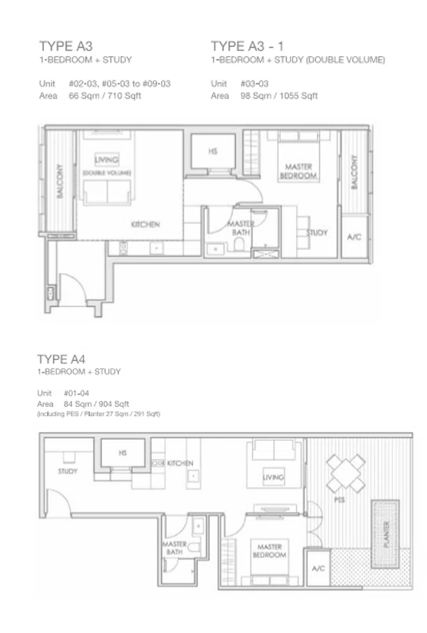 Lloyd Sixtyfive 1 bedroom + study