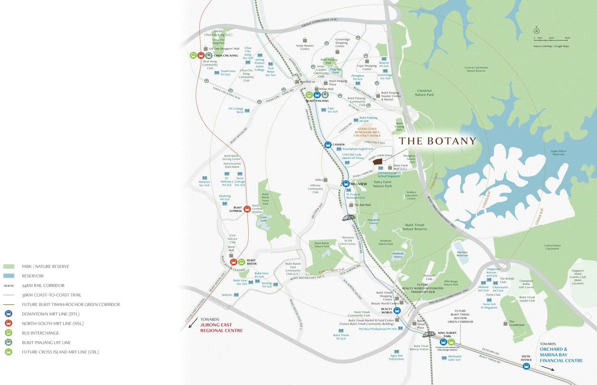 The Botany At Dairy Farm map