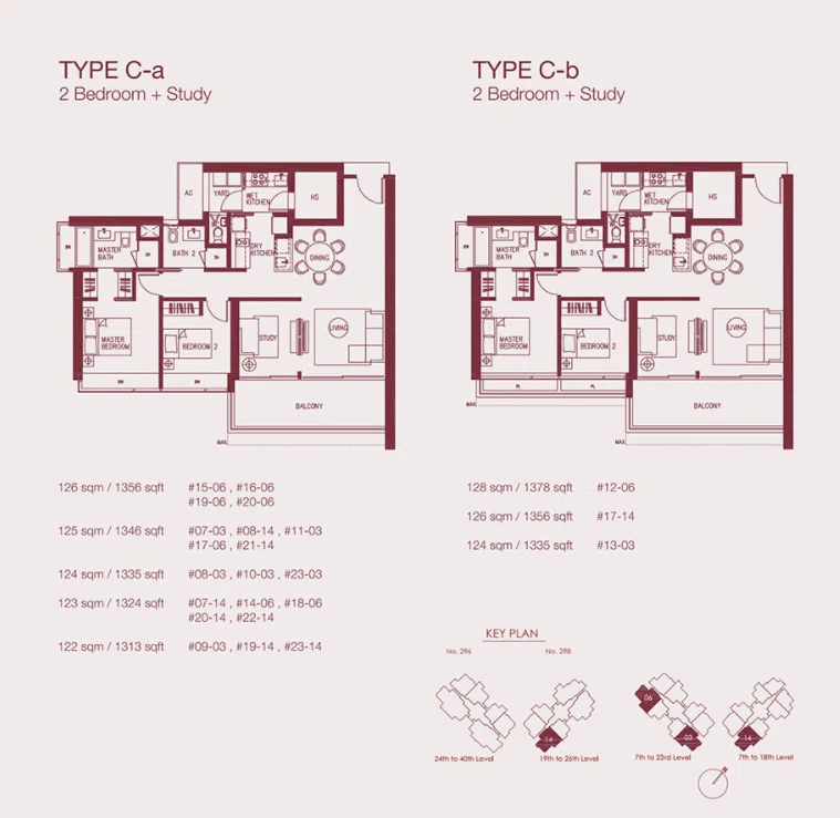 2 Bedroom + Study