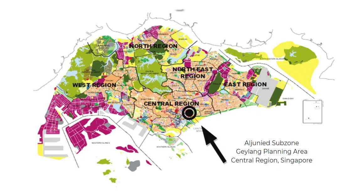 Location-of-Aljunied-Subzone-Geylang-Singapore