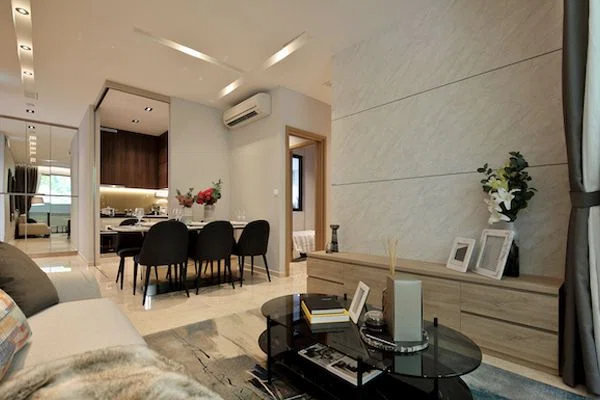 Urban Treasures living area interior design