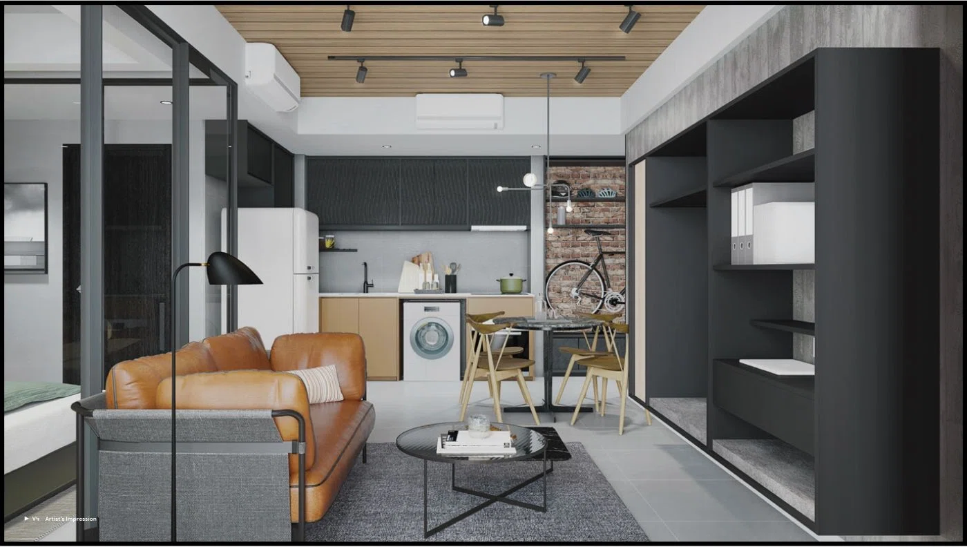NoMa Condo Living Area