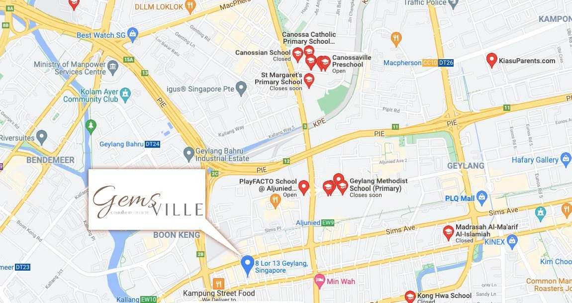 Geylang New Launch Condo - Gems Ville: Recommend of primary schools in the vicinity