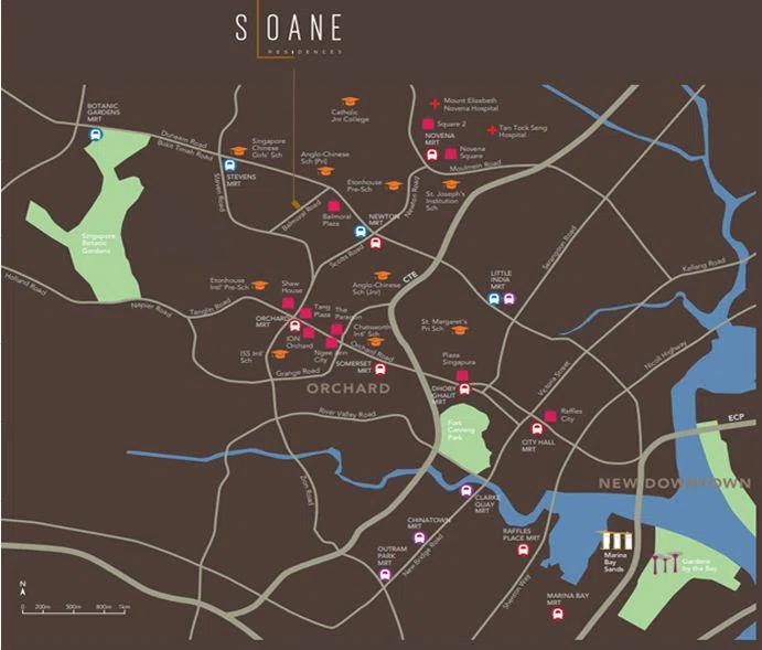 Sloane Residences location map