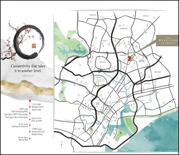 The Woodleigh Residences location map