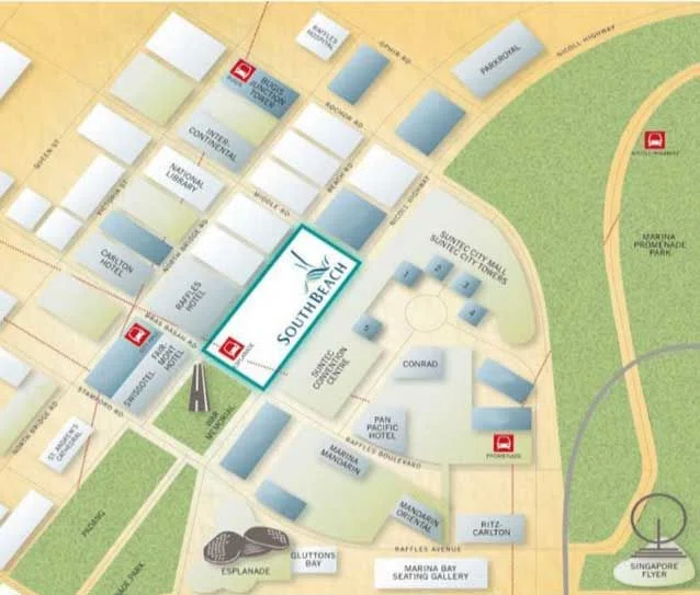 South Beach Residences location map
