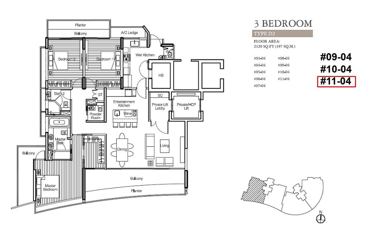 111 Emerald Hill - 4 Bedroom Penthouse (#11-04) for Sale