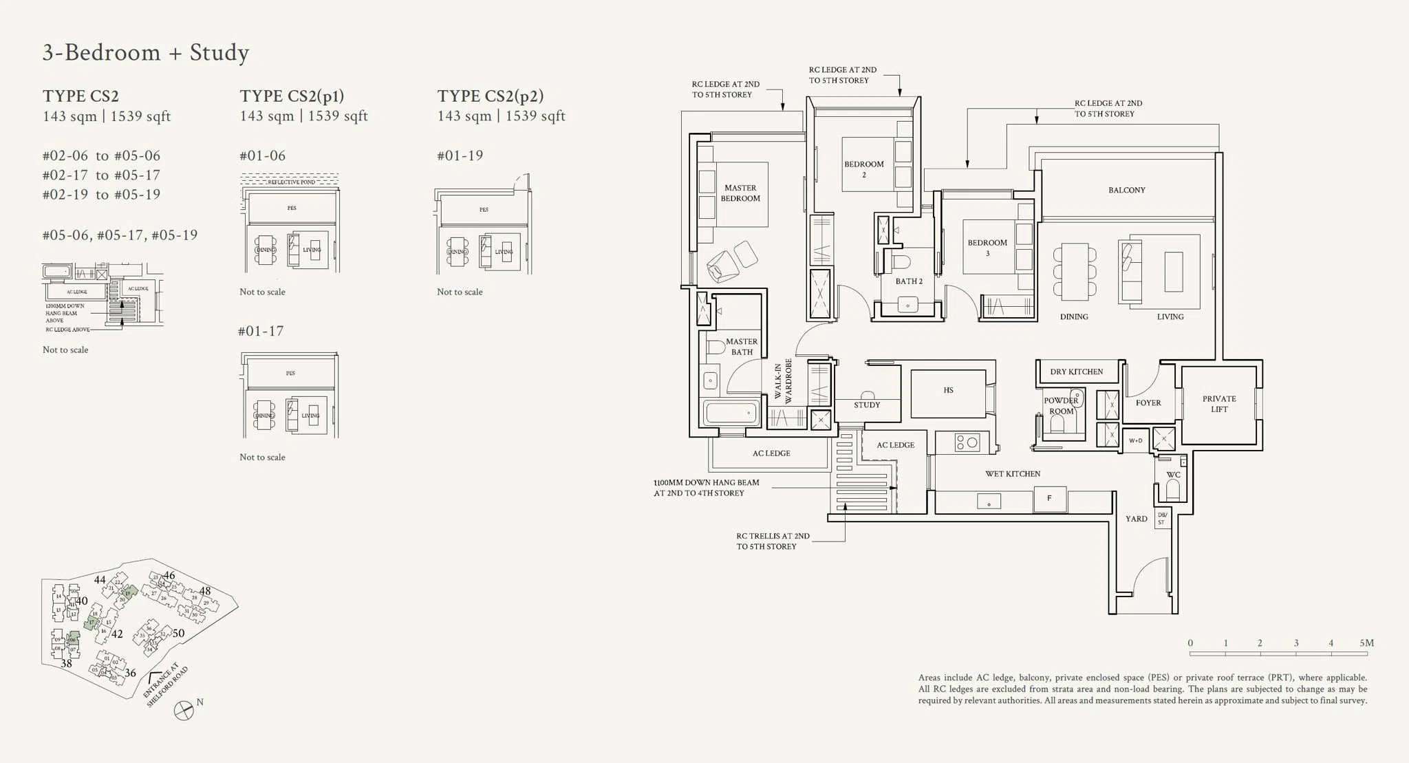 3-Bedroom + Study at Watten House for Sale